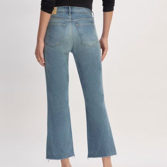 Everlane Women’s The Kick Bootcut distressed medium wash Jean size 30 NWT! - Picture 11 of 13